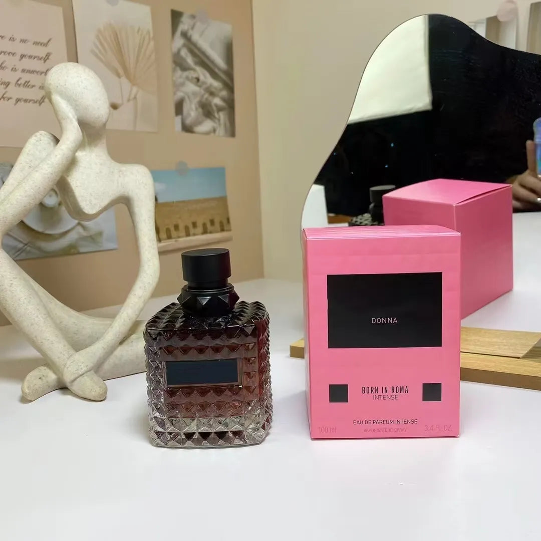 Born in Roma Intense Perfume Coral Fantasy the Gold Men Women Fragrance Cologne 100Ml Eau De Parfum Long Lasting Floral Spray US Stock Dropshipping