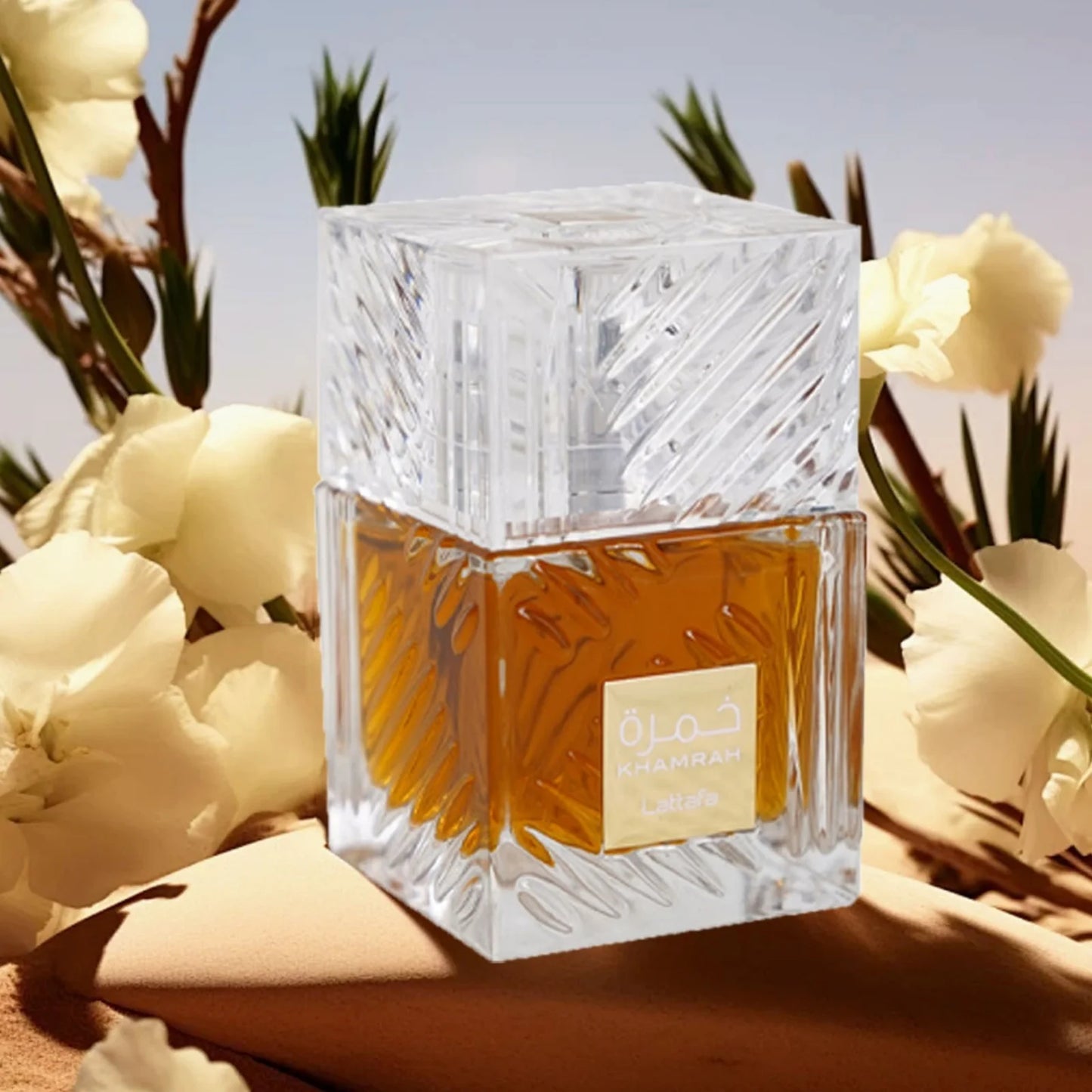 Lattafa-Khameah Unisex Perfume Spray 3.4 Oz Elegant Spicy Fragrance with Warm Notes of Vanilla and Amber Wood Christmas Gift