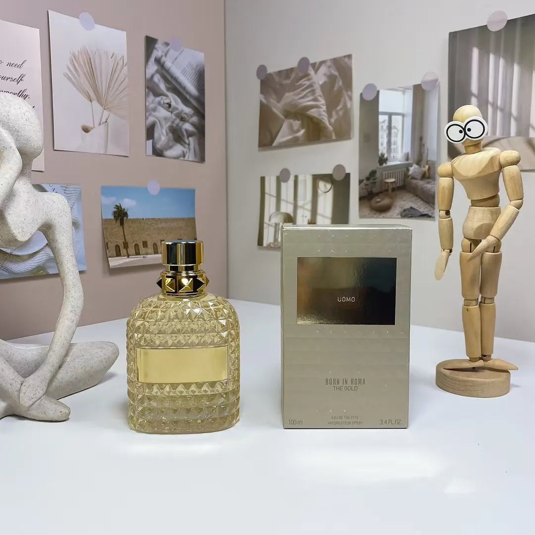 Born in Roma Intense Perfume Coral Fantasy the Gold Men Women Fragrance Cologne 100Ml Eau De Parfum Long Lasting Floral Spray US Stock Dropshipping