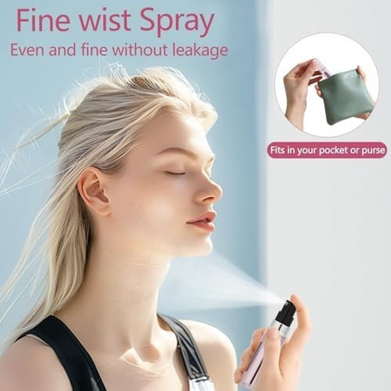 4PCS 8Ml Travel Perfume Atomizer Refillable Mini Cologne Spray Bottle Empty New