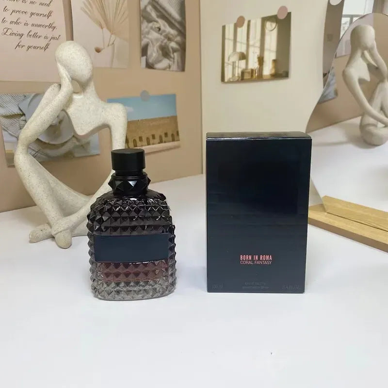 Born in Roma Intense Perfume Coral Fantasy the Gold Men Women Fragrance Cologne 100Ml Eau De Parfum Long Lasting Floral Spray US Stock Dropshipping