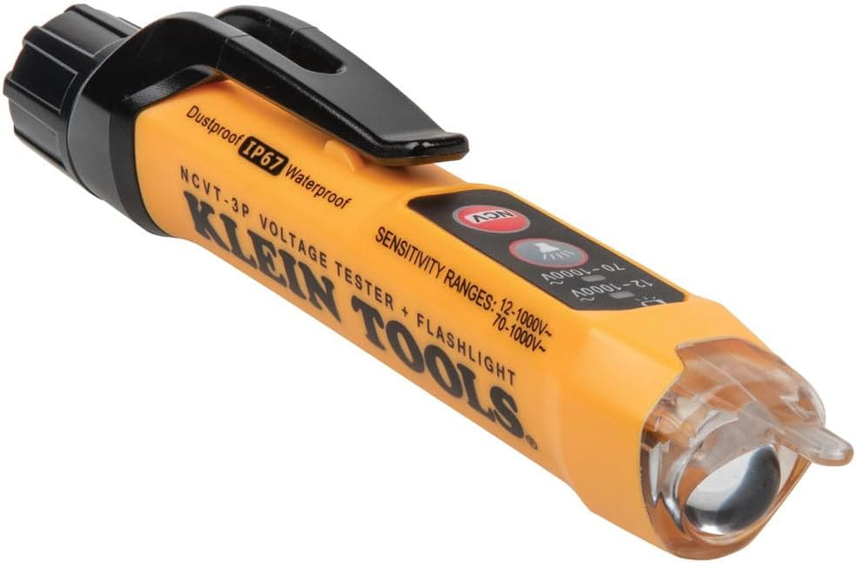 NCVT3PKIT Electrical Test Kit, Dual-Range Non-Contact Voltage Tester with Flashlight, AC/DC Voltage Tester