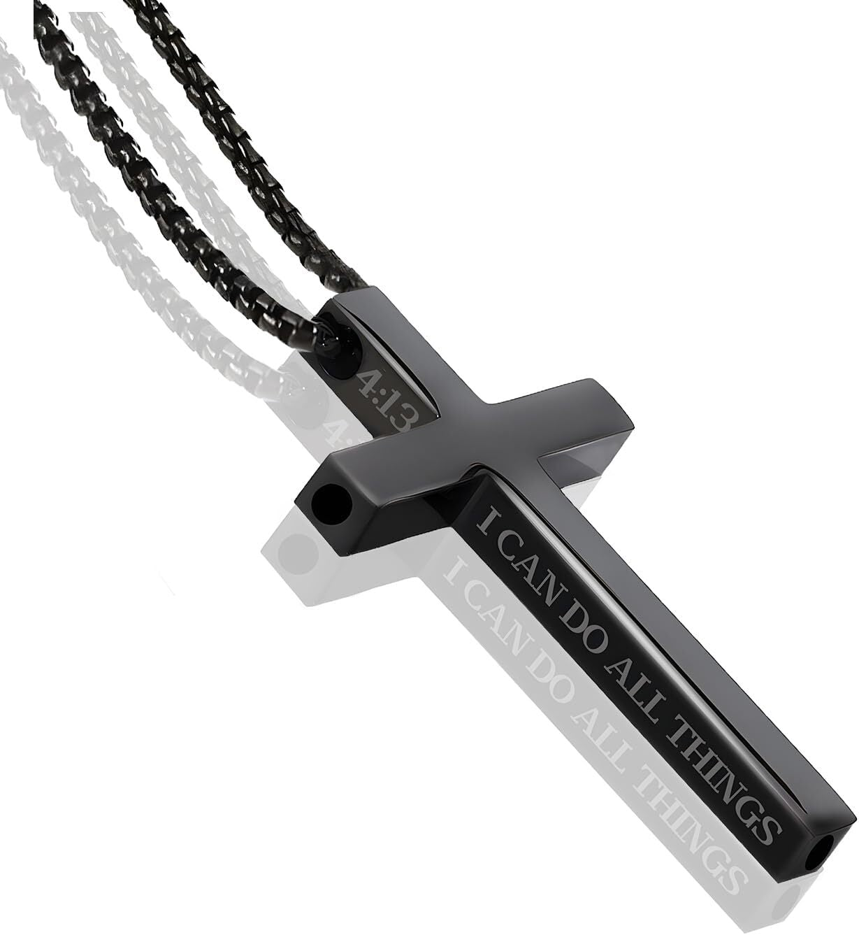 Cross Breathing Necklace to Quit Smoking for Men & Women – Stainless Steel