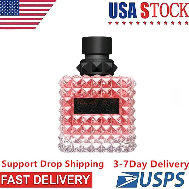 Born in Roma Intense Perfume Coral Fantasy the Gold Men Women Fragrance Cologne 100Ml Eau De Parfum Long Lasting Floral Spray US Stock Dropshipping
