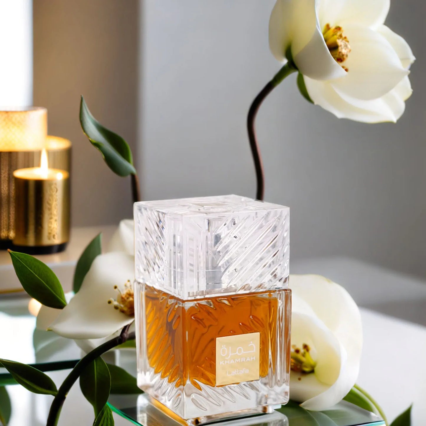 Lattafa-Khameah Unisex Perfume Spray 3.4 Oz Elegant Spicy Fragrance with Warm Notes of Vanilla and Amber Wood Christmas Gift